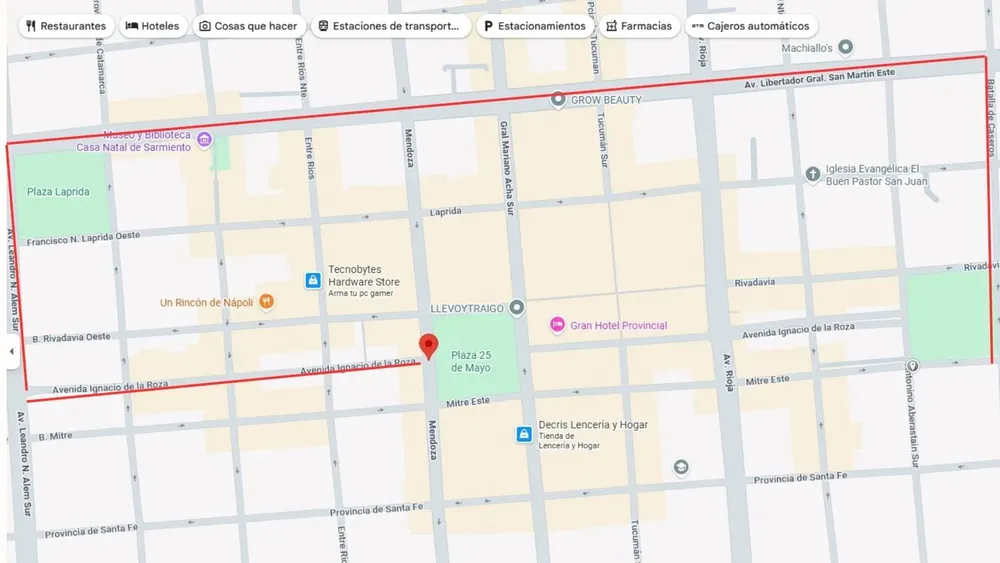 Marcha recorrido UNSJ