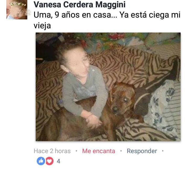Vanesa Cerdera y Uma de 9 años